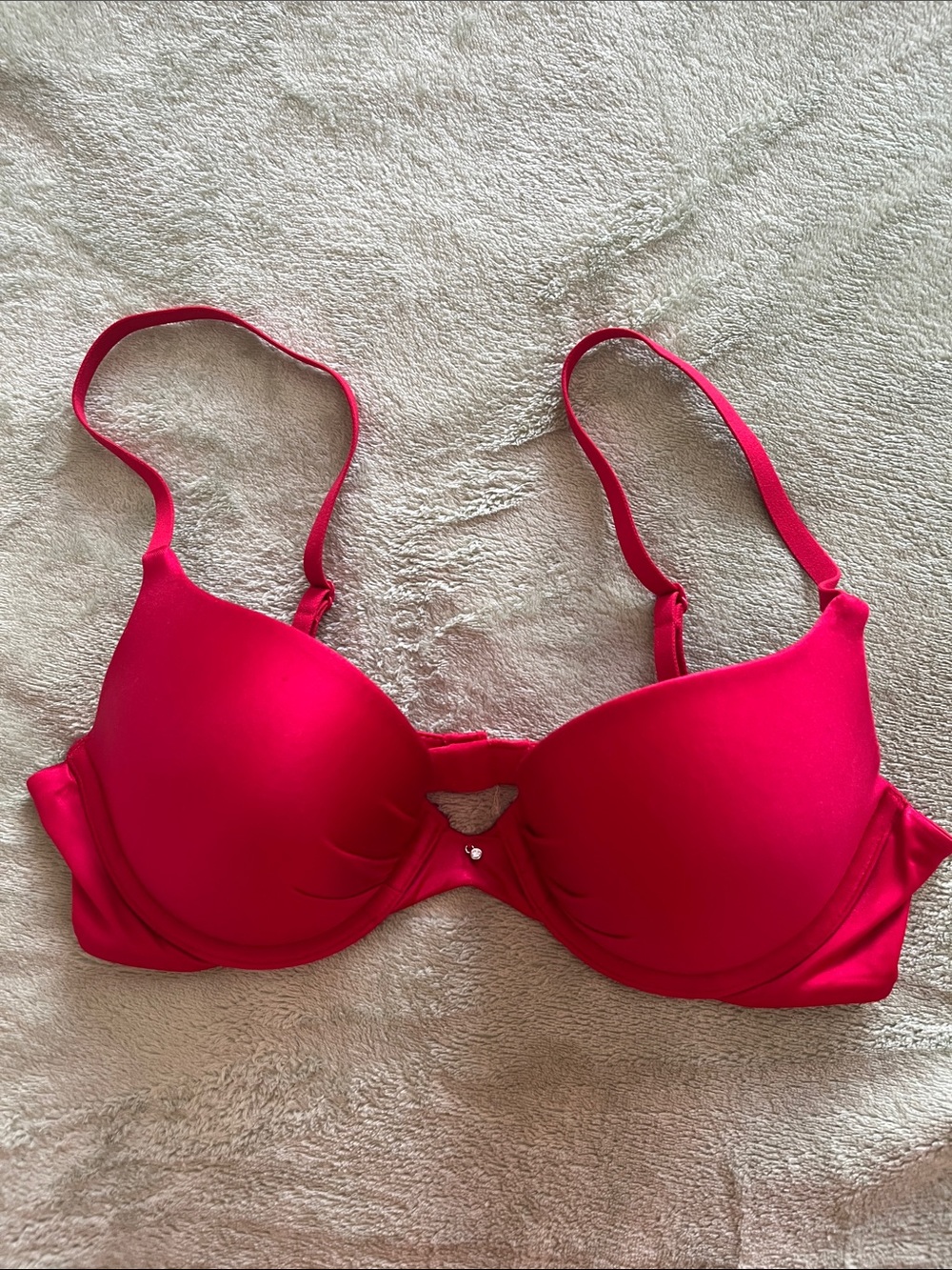 Maidenform Red Padded Push Up Underwire Bra 36B